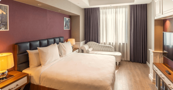 Questa Termal & Spa Hotel Eskişehir otel odası iç mekanı