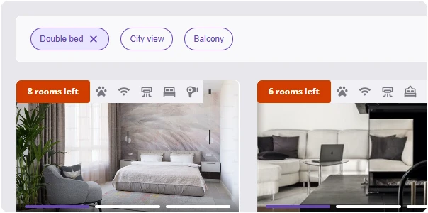 Bed preference and view filters