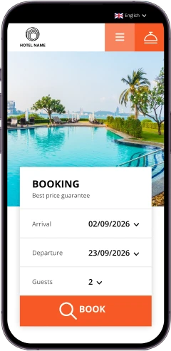 Mobile version of Exely Booking Engine
