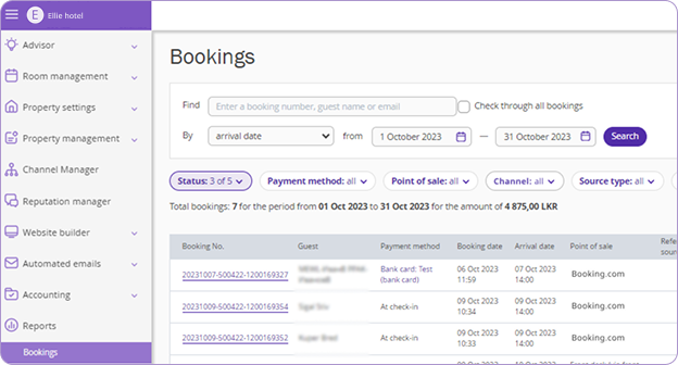 Channel Manager interface