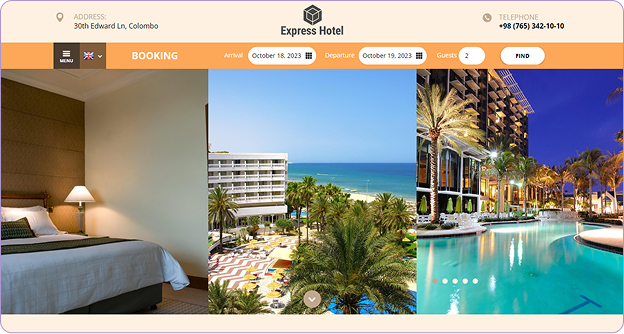 Hotel Website Builder interface