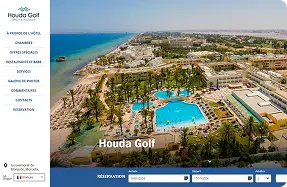 Houda Golf Tunis resort website