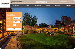 International Guest House Nepal website